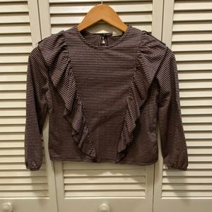 Zara, checkered blouse, great for holidays